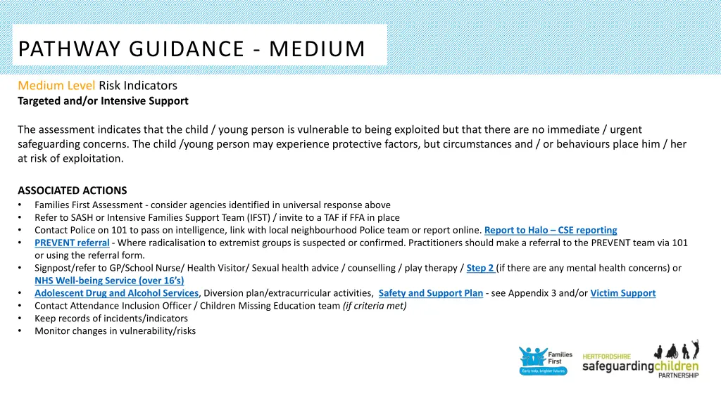 pathway guidance medium