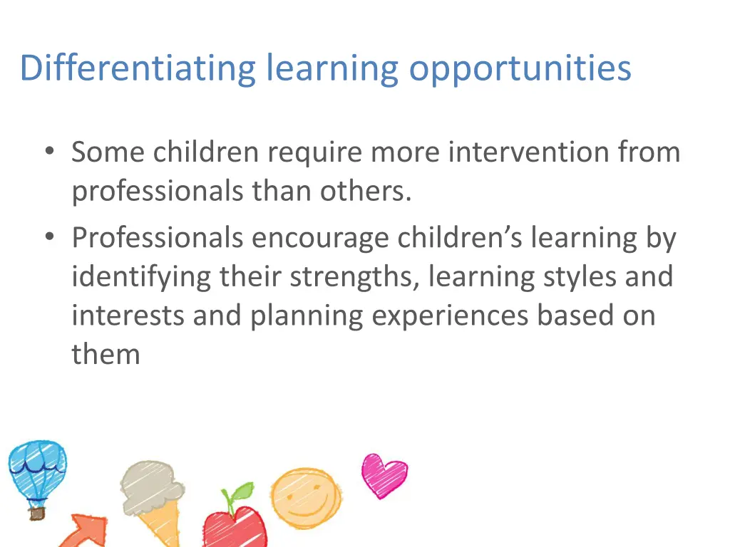 differentiating learning opportunities 1