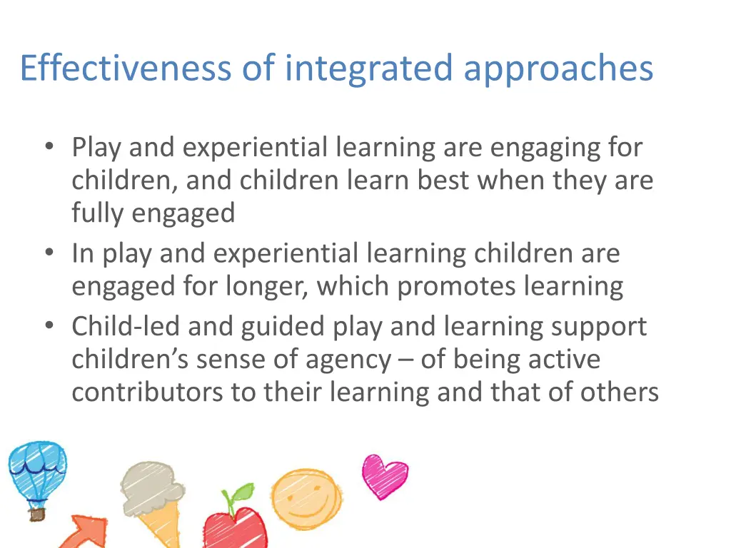 effectiveness of integrated approaches