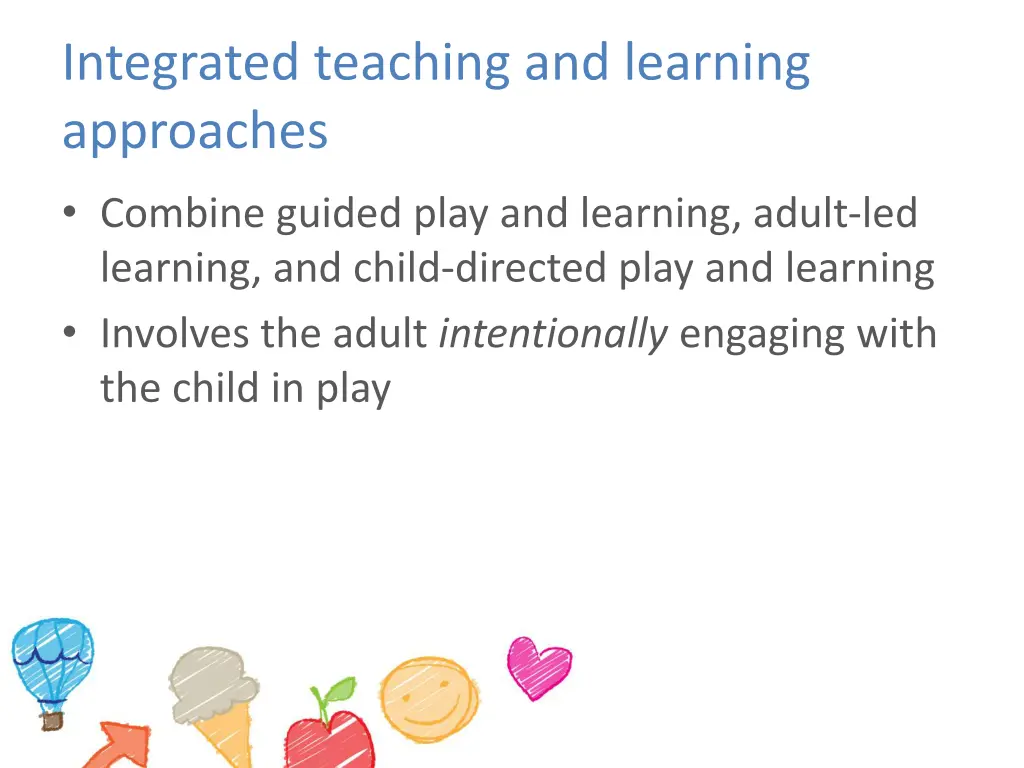 integrated teaching and learning approaches