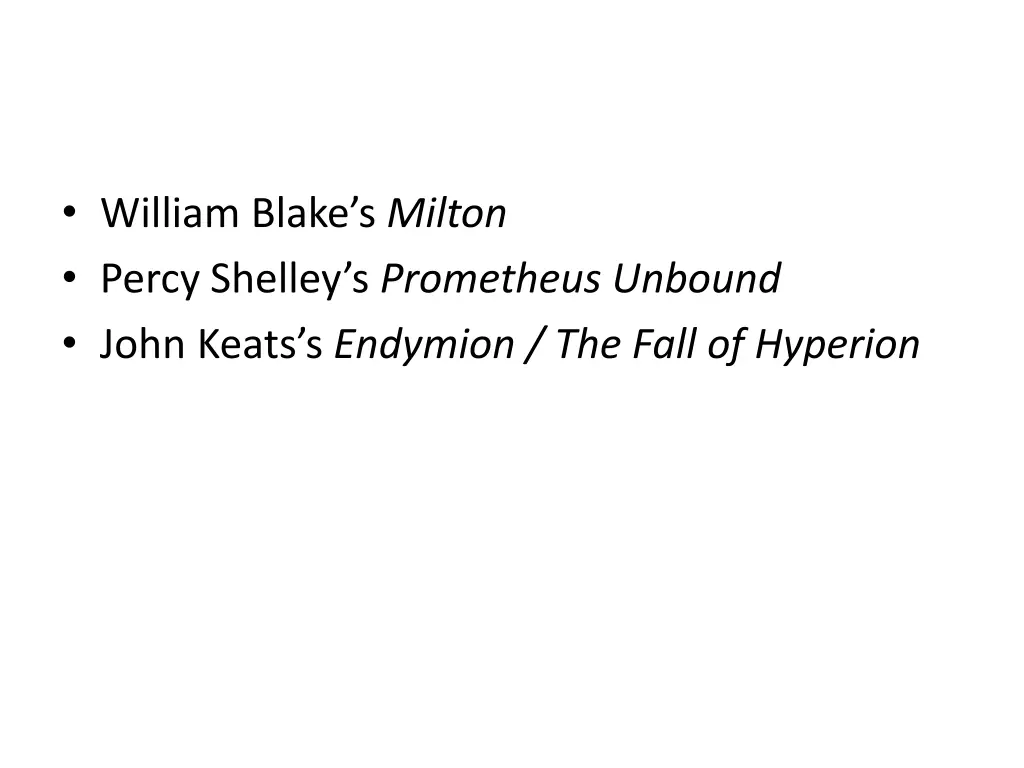 william blake s milton percy shelley s prometheus