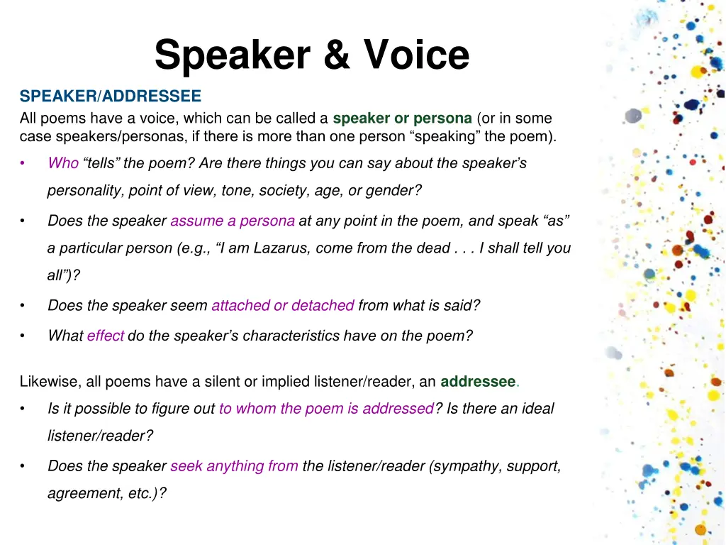 speaker voice