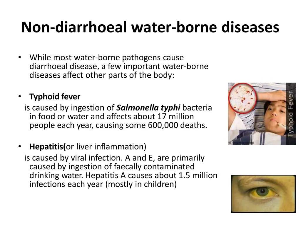 non diarrhoeal water borne diseases