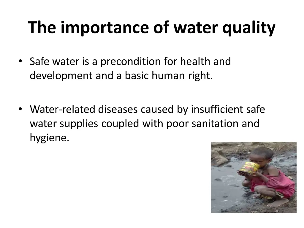 the importance of water quality