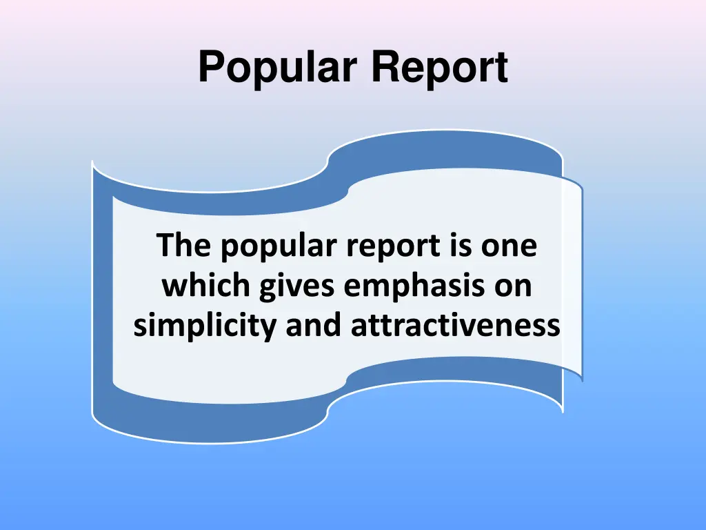 popular report