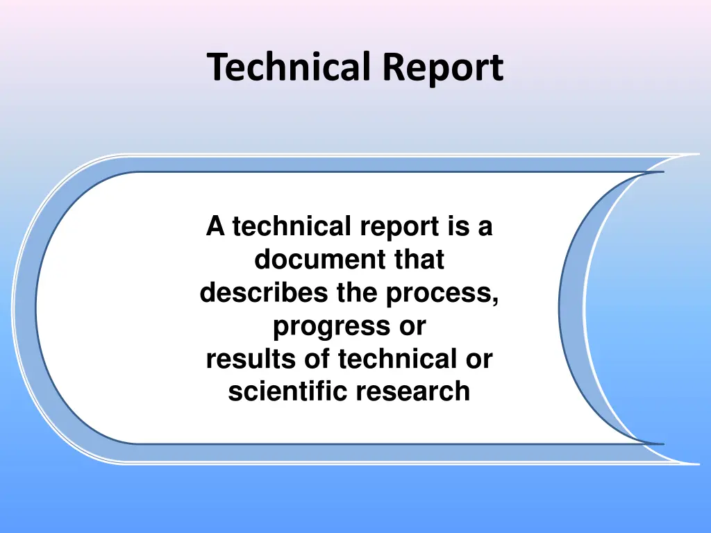 technical report