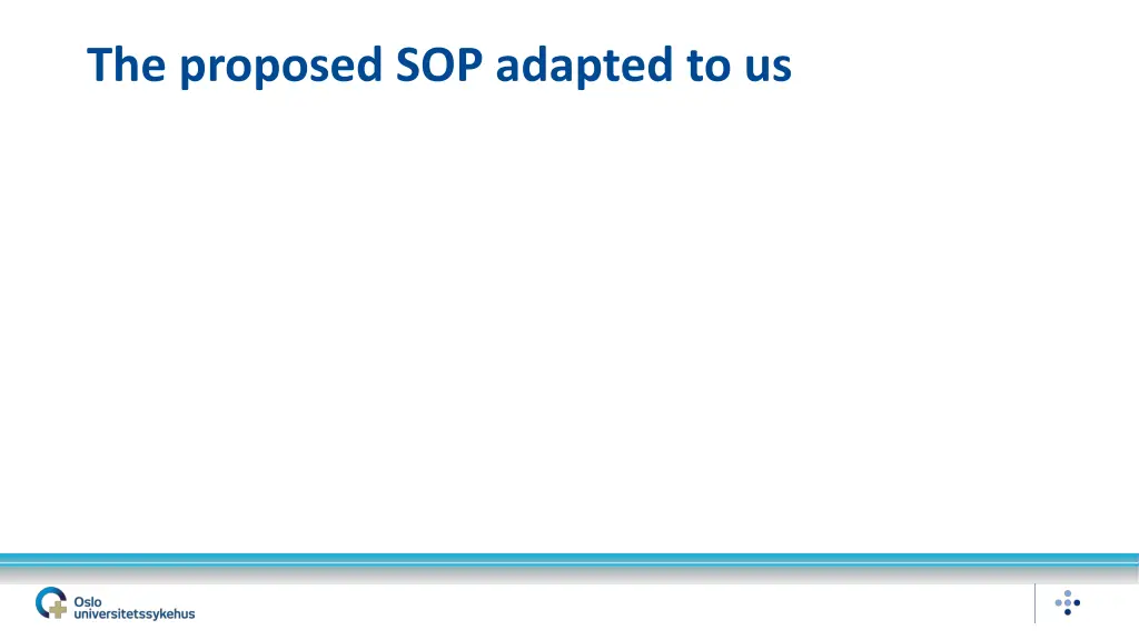 the proposed sop adapted to us