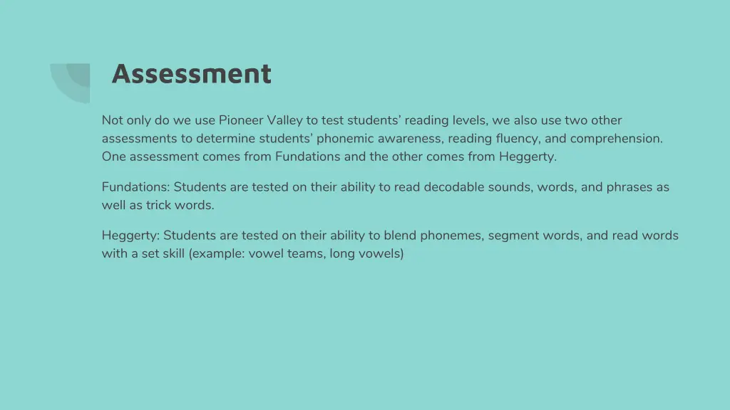 assessment