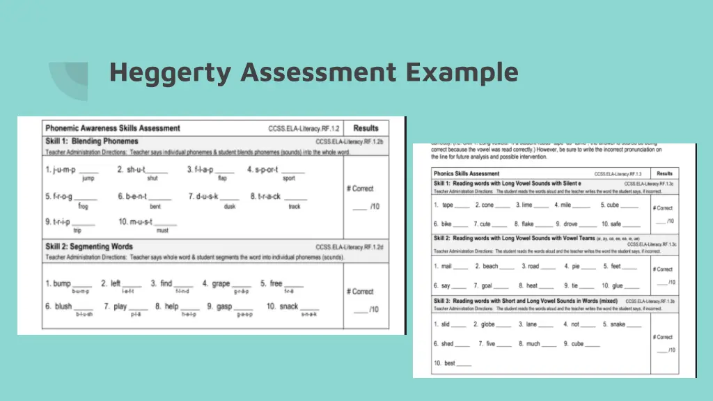 heggerty assessment example