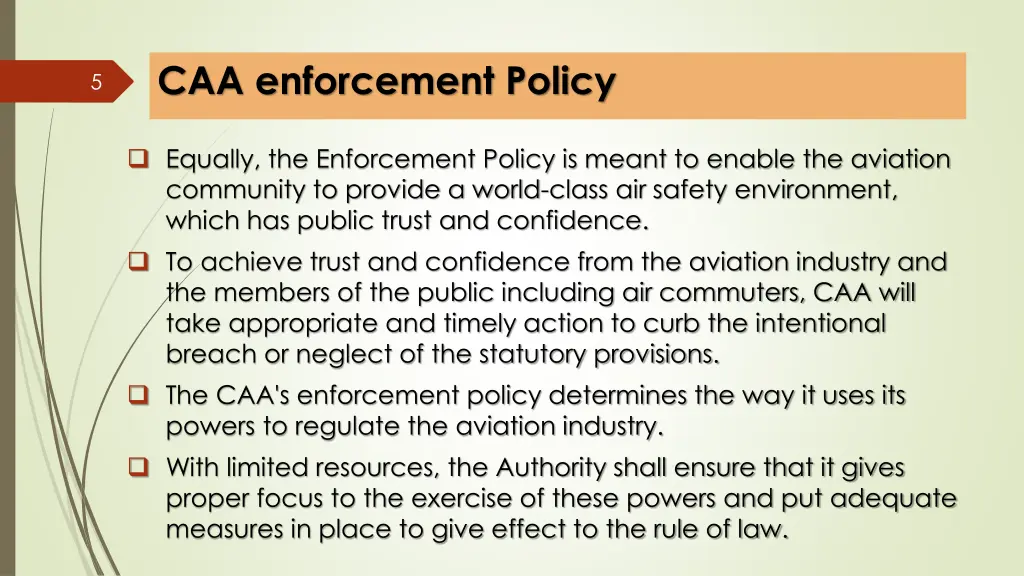 caa enforcement policy 1