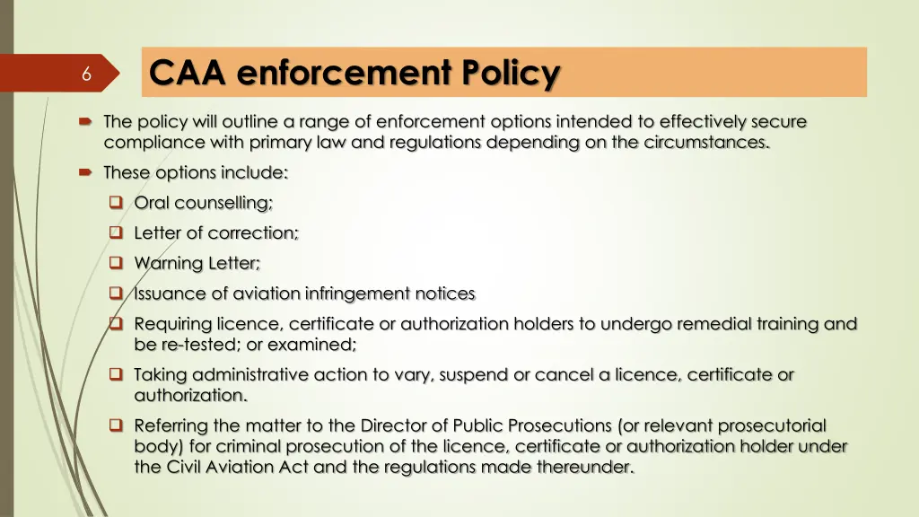 caa enforcement policy 2