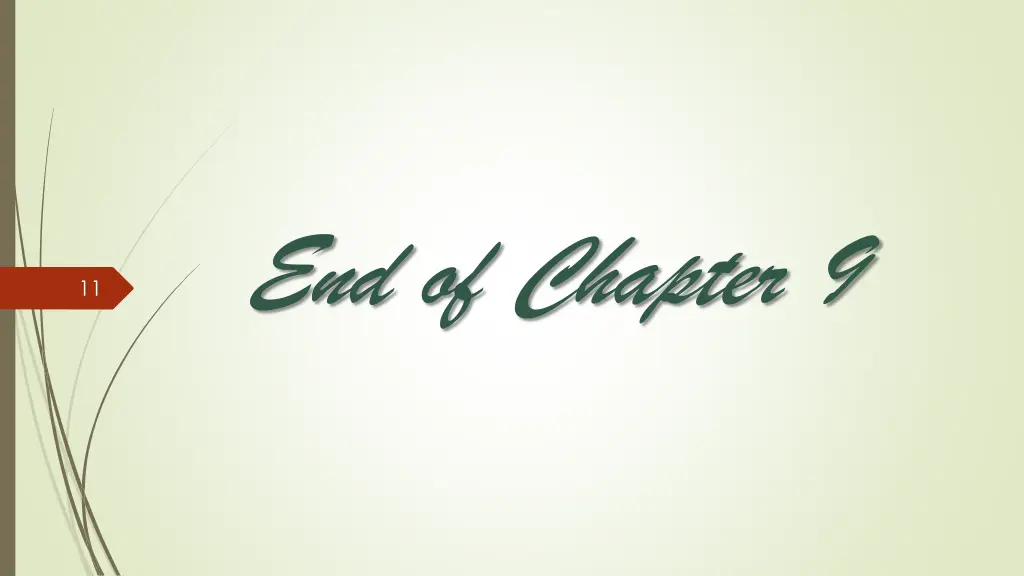 end of chapter 9