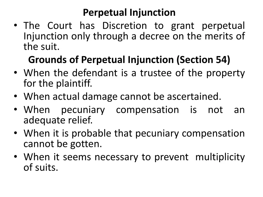 perpetual injunction