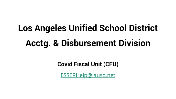 los angeles unified school district acctg