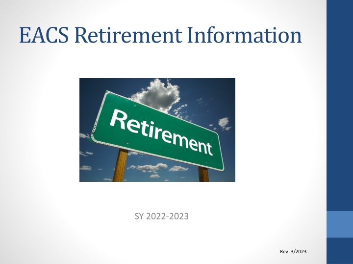 eacs retirement information