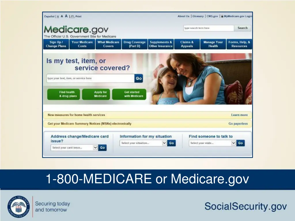 1 800 medicare or medicare gov 1