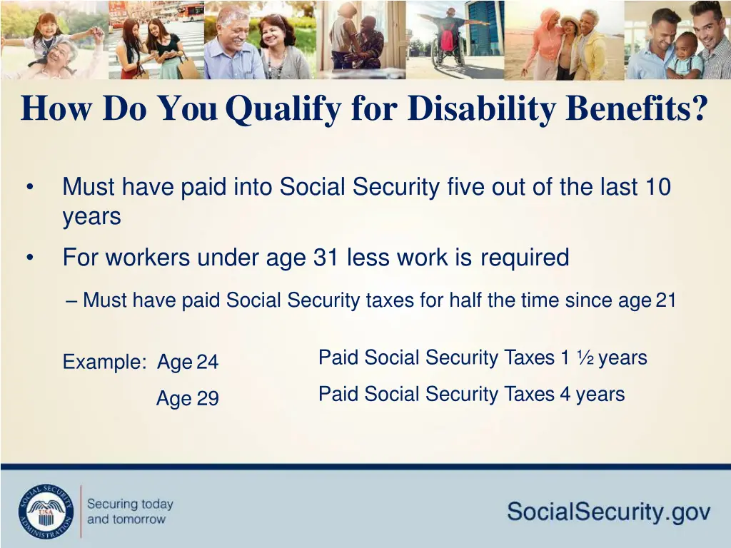 how do you qualify for disability benefits