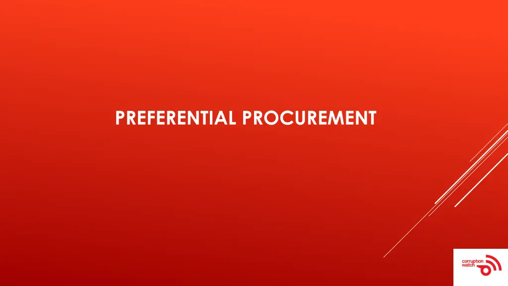 preferential procurement