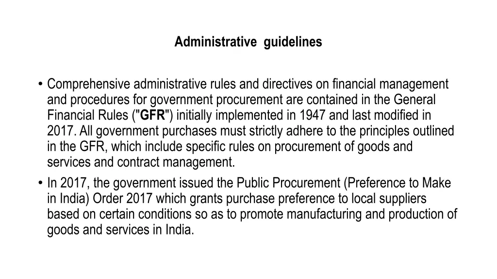 administrative guidelines