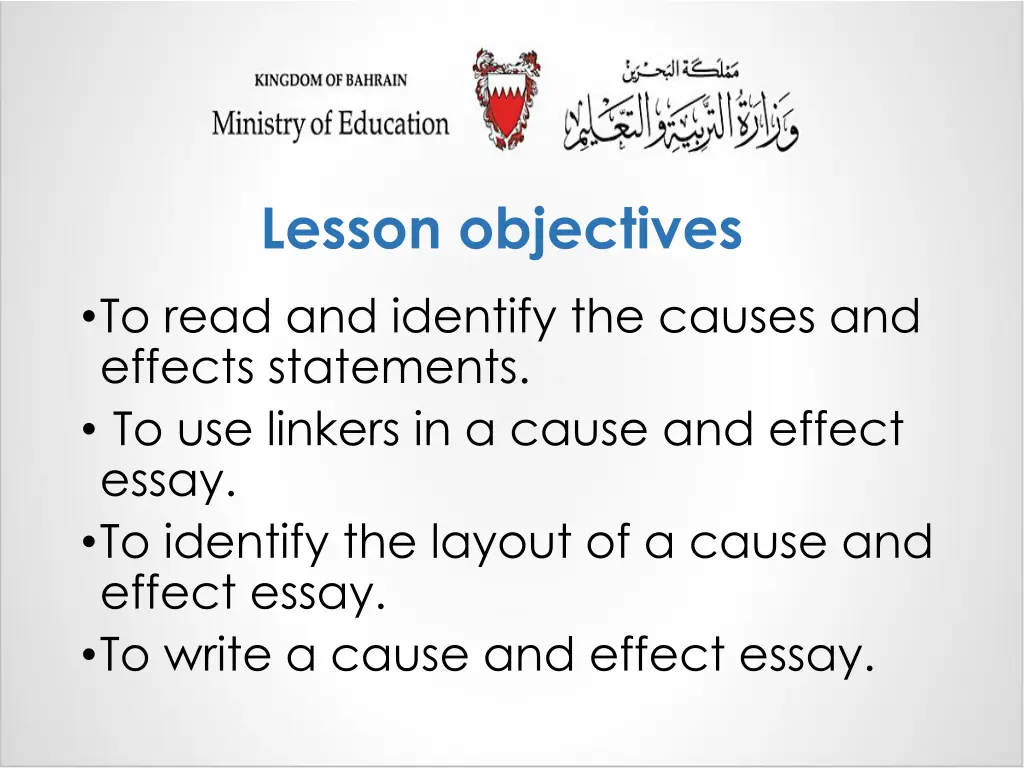 lesson objectives