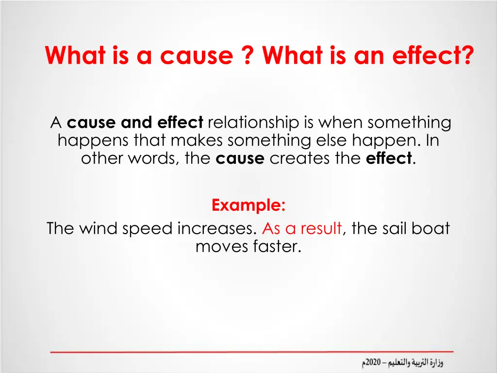 what is a cause what is an effect