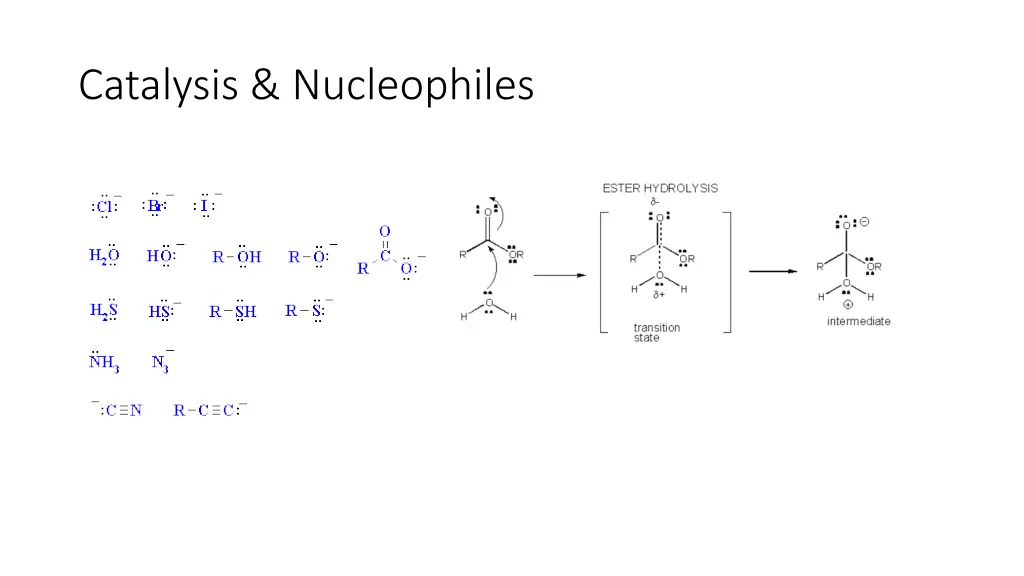 catalysis nucleophiles