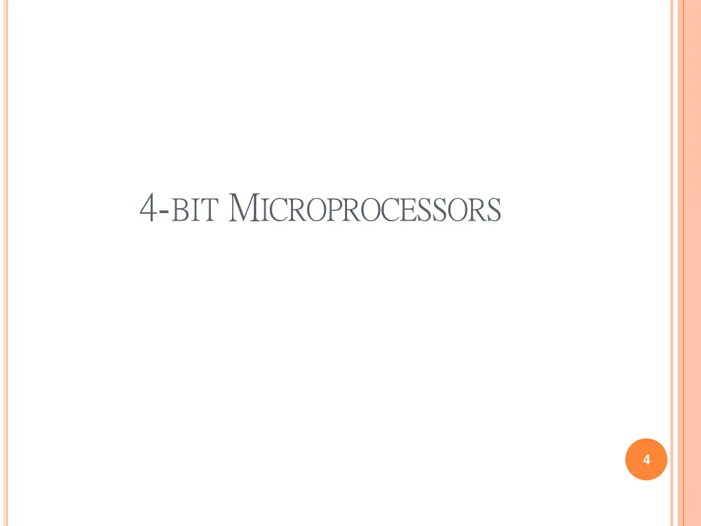 4 bit m icroprocessors