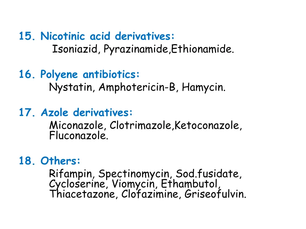 15 nicotinic acid derivatives isoniazid