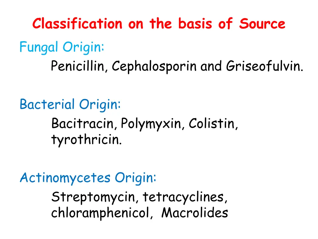 classification on the basis of source