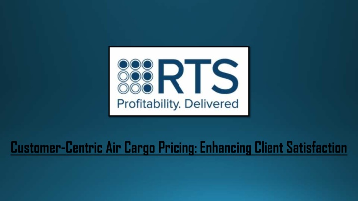 customer centric air cargo pricing enhancing