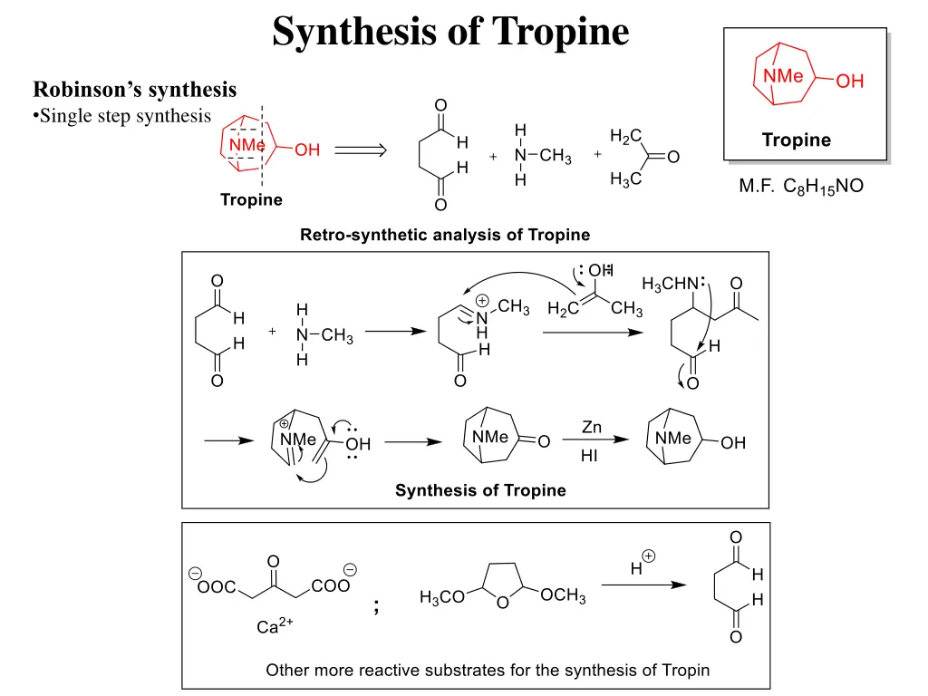 synthesis of tropine