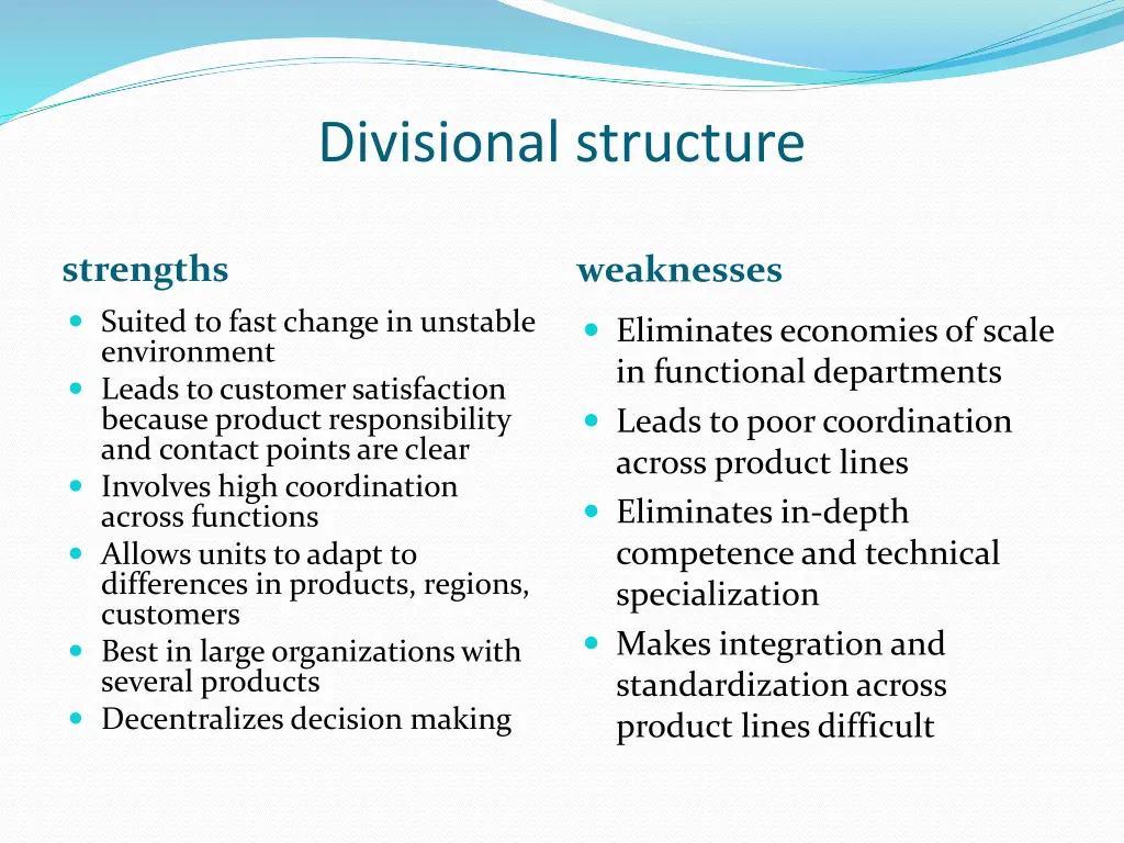 divisional structure 1