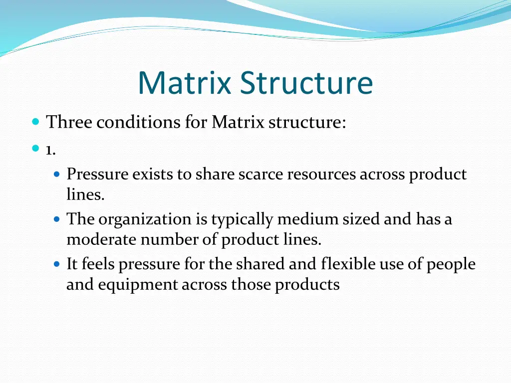 matrix structure 1