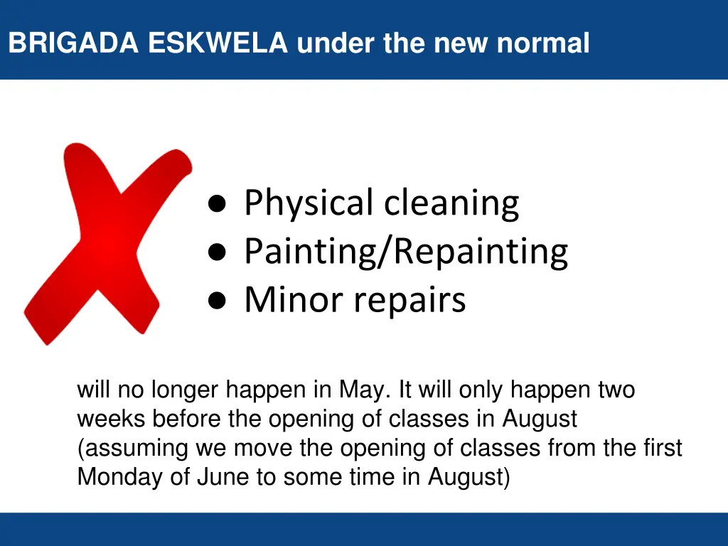 brigada eskwela under the new normal