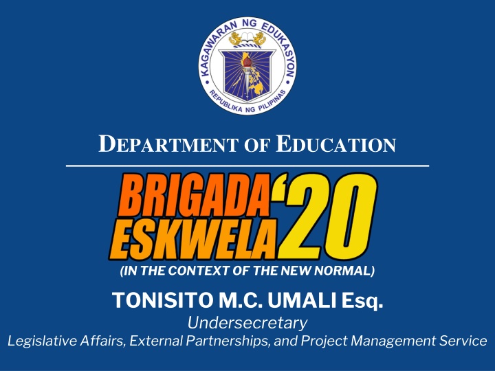 d epartment of e ducation