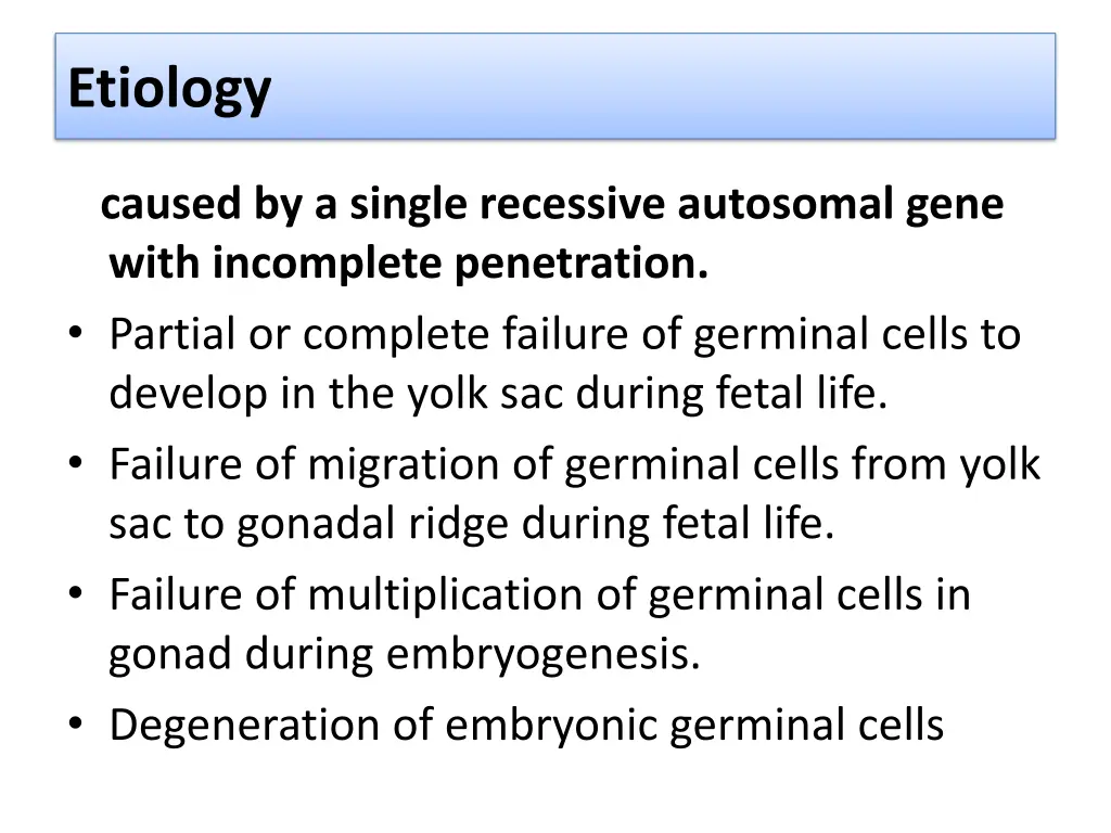 etiology