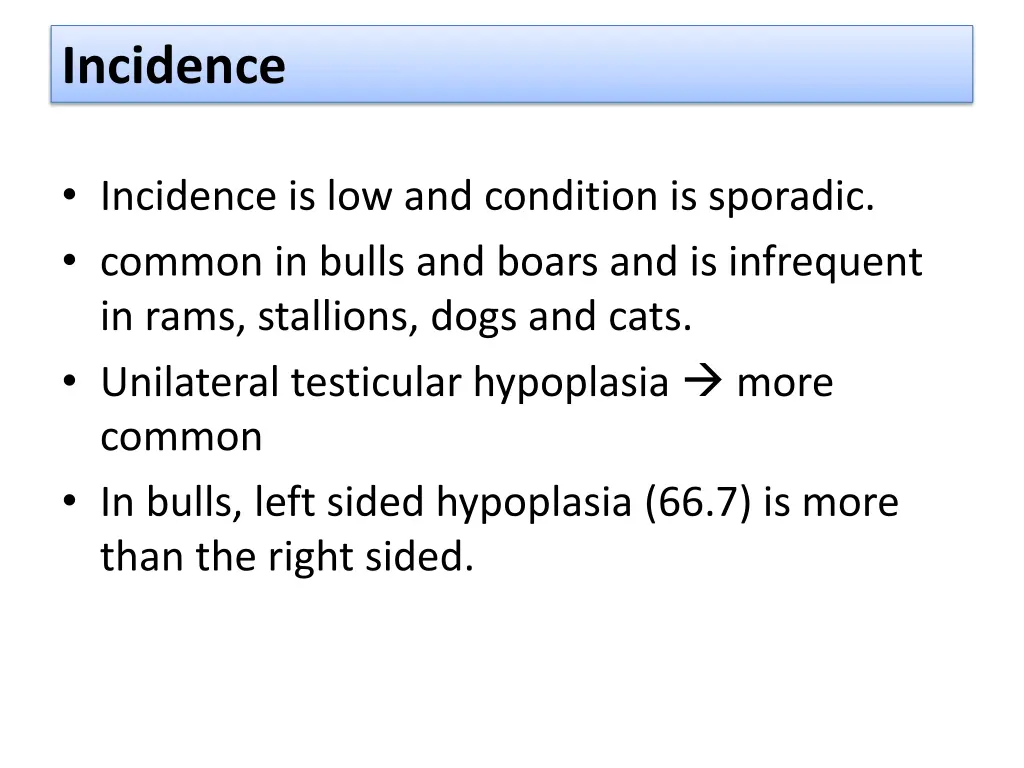 incidence