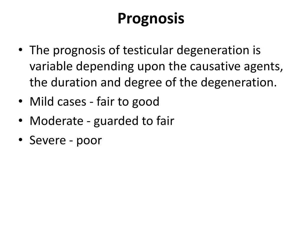 prognosis