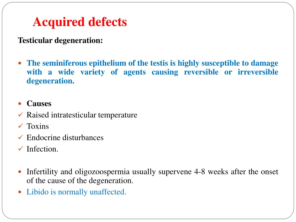 acquired defects