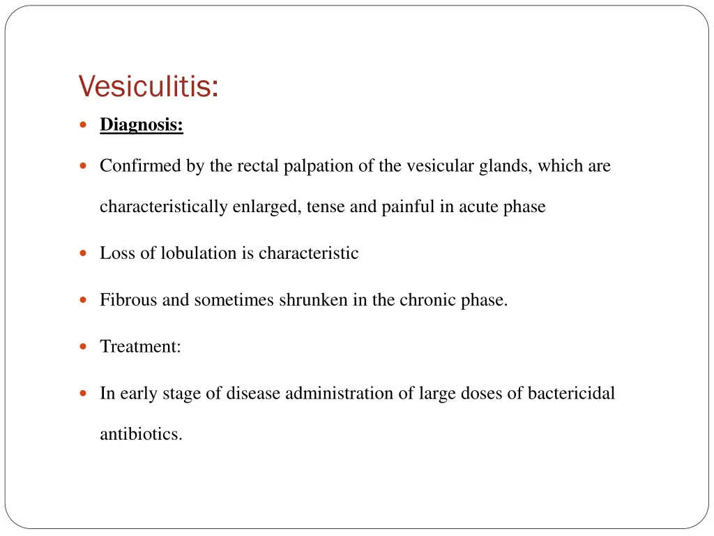 vesiculitis