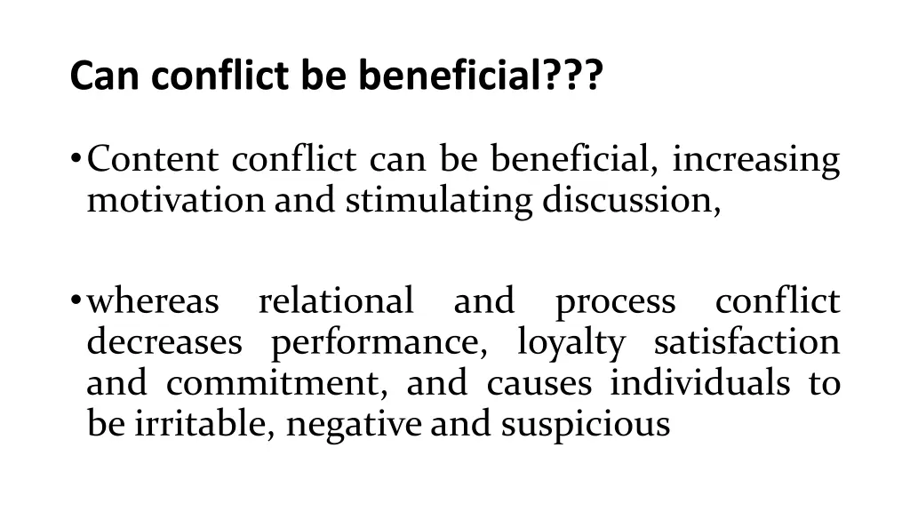 can conflict be beneficial