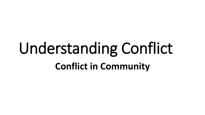 understanding conflict understanding conflict