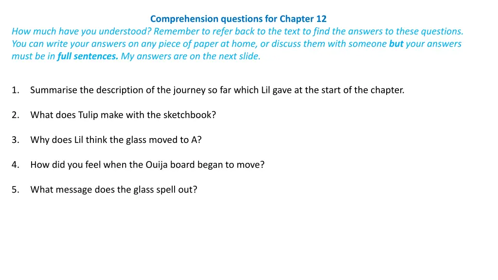 comprehension questions for chapter 12