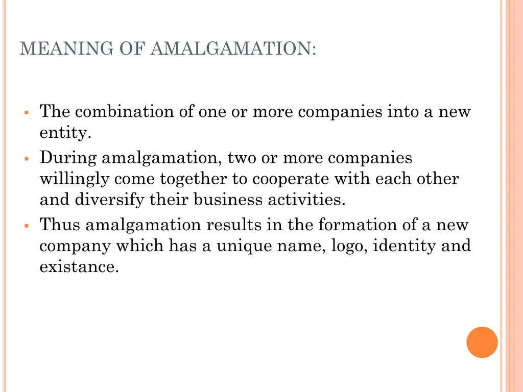 meaning of amalgamation