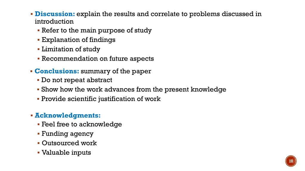 discussion explain the results and correlate