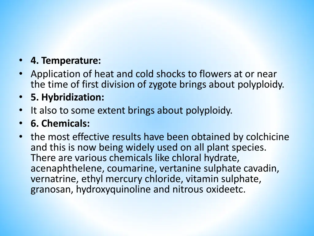 4 temperature application of heat and cold shocks