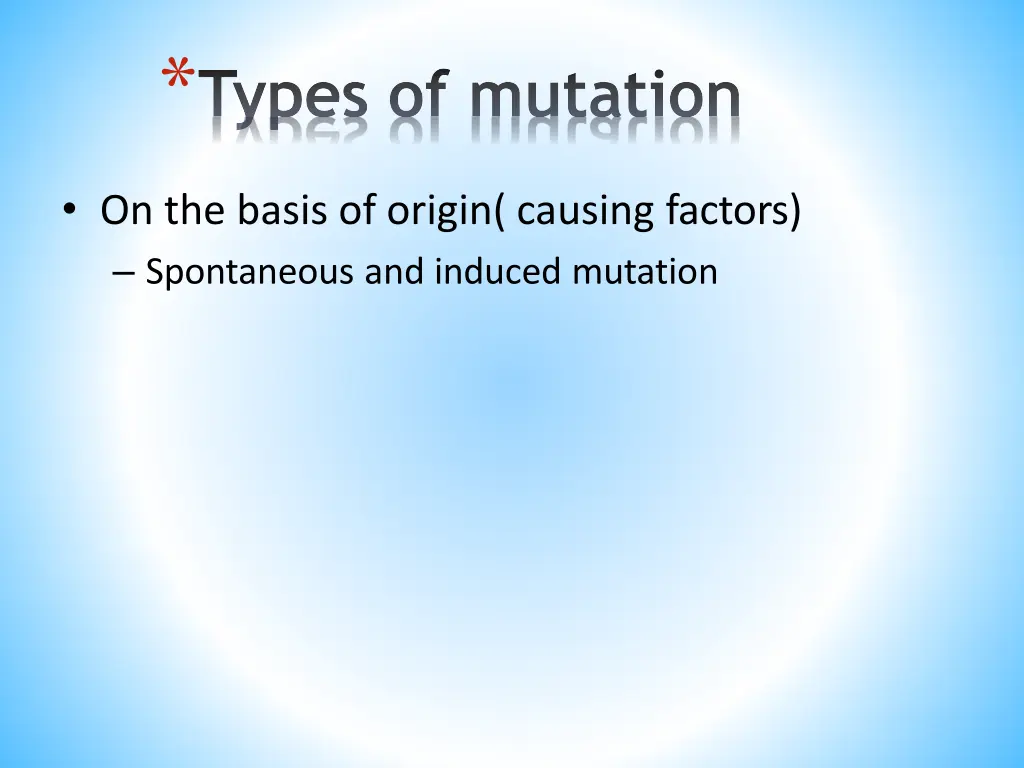 types of mutation