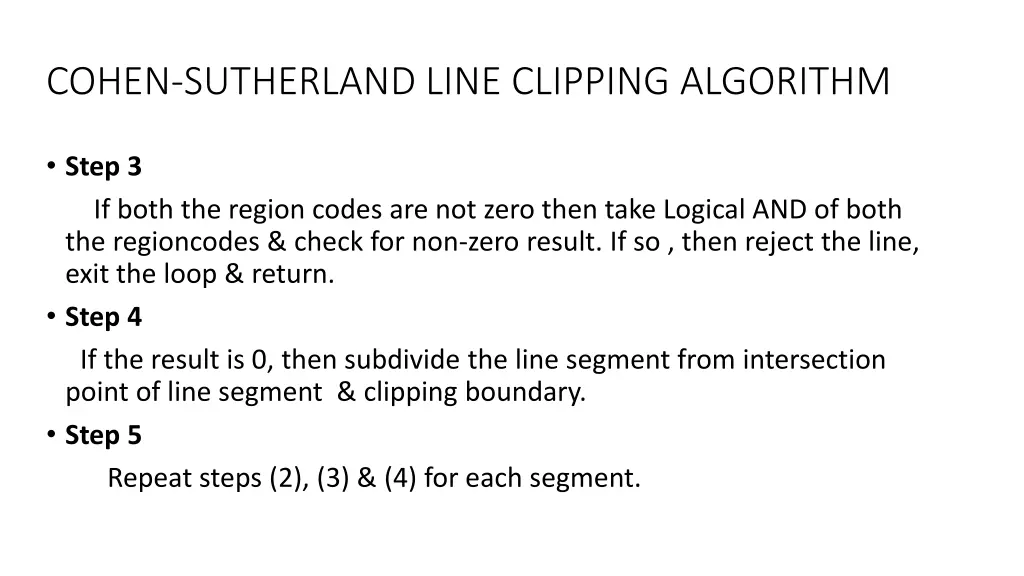 cohen sutherland line clipping algorithm 2