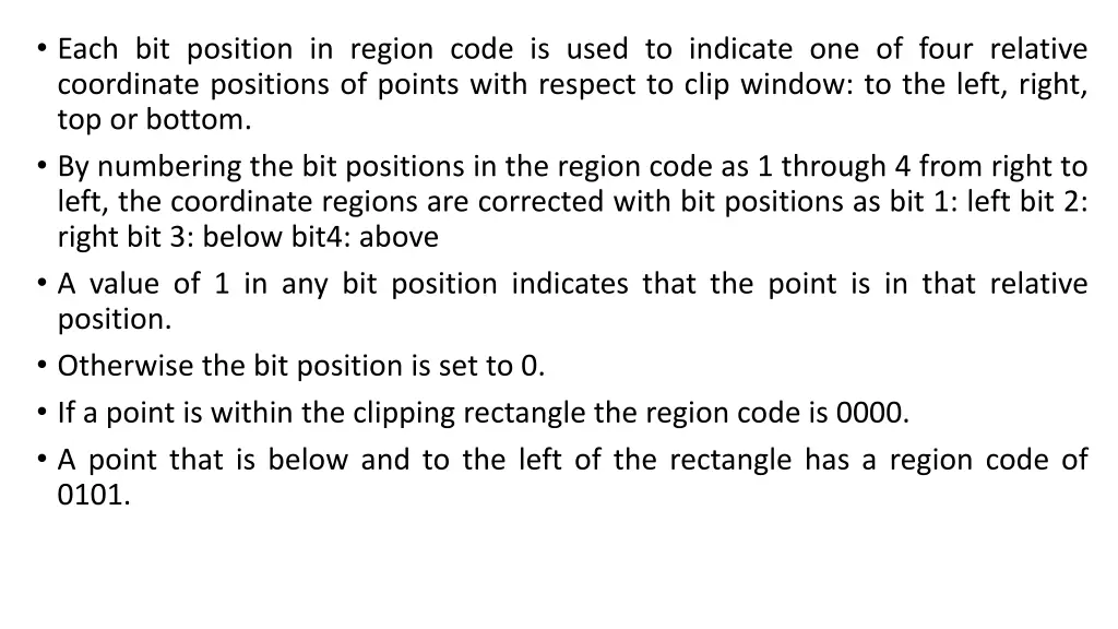 each bit position in region code is used