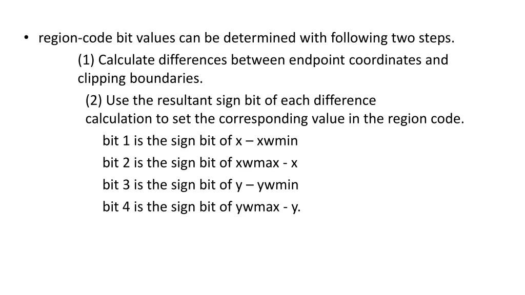 region code bit values can be determined with